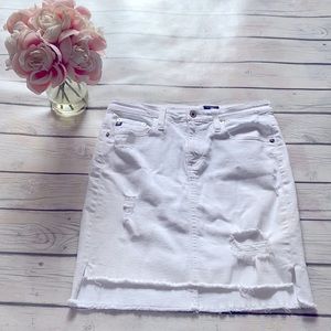 AG The Erin White Denim Pencil Skirt Size 26